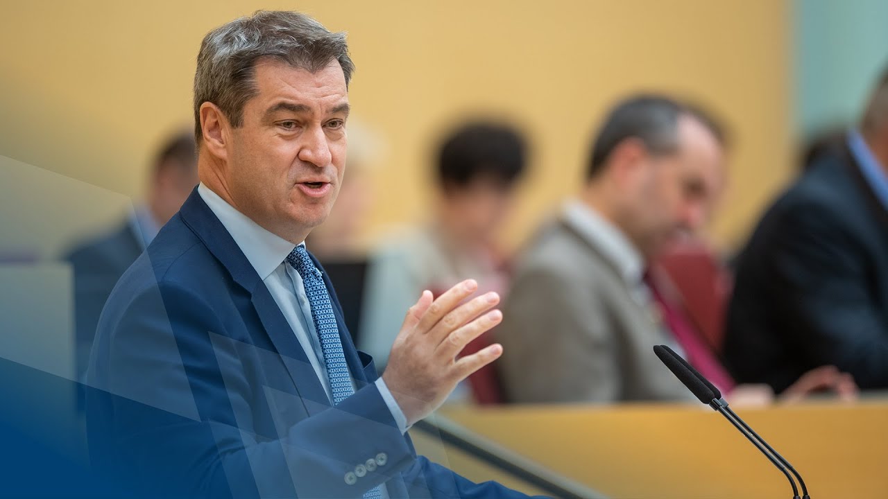 Ministerpräsident Dr. Markus Söder, MdL, hält am 10. Oktober 2019 eine Regierungserklärung zum Thema "Hightech Agenda Bayern".