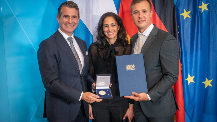 250916_Europa-Medaille_FR_11 Die Medaillenträger haben sich in besonderer Weise um das internationale ...