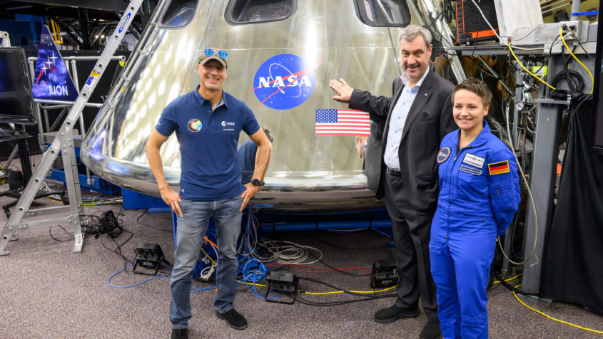 ESA-Astronaut Luca Parmitano, Ministerpräsident Dr. Markus ...