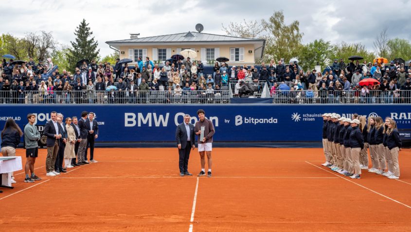 Staatsminister Dr. Florian Herrmann: "Starkes Finale bei den BMW Open 2026 in M&uuml;nchen: Ben Shelton (USA/6) gewinnt das ATP500-Turnier. Herzlichen Gl&uuml;ckwunsch zum Sieg und Respekt an Finalgegner Flavio Cobolli (Italien/16)."