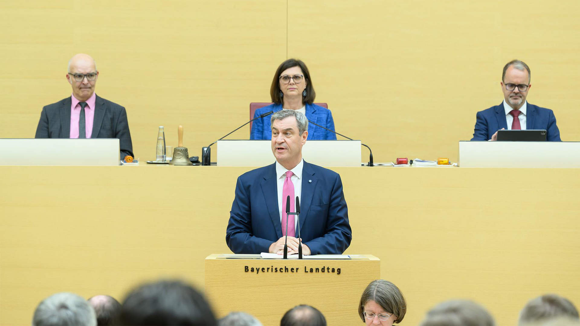 Ministerpräsident Dr. Markus Söder hält eine Regierungserklärung vor dem Bayerischen Landtag.
