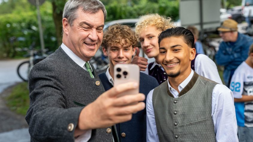 Selfie mit dem Bayerischen Ministerpr&auml;sidenten.